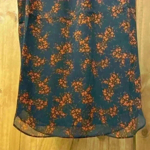 Thakoon Womans Sleeveless Runched Neck Top Navy Floral Top XS NWT - Picture 2 of 5